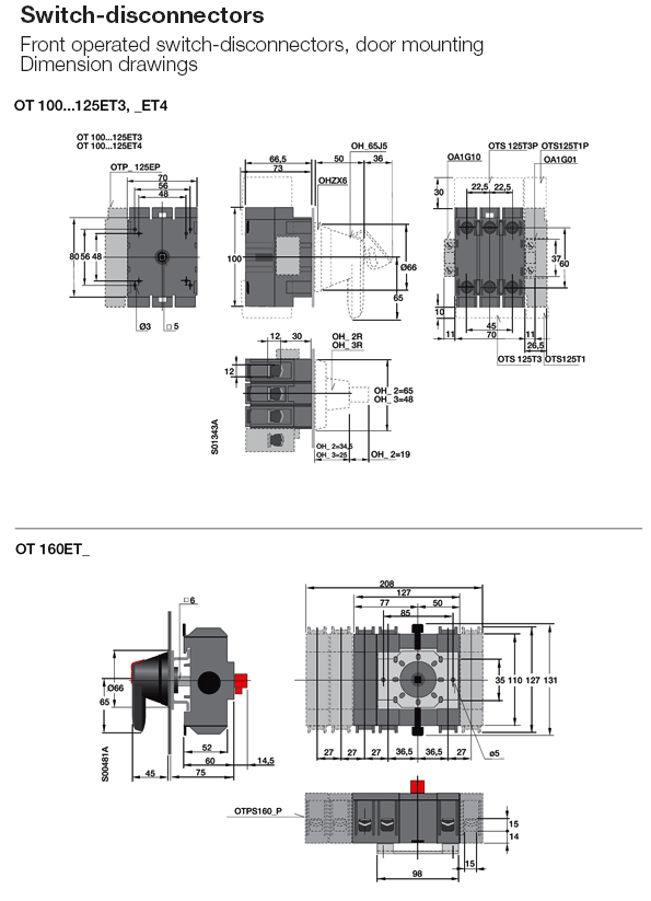 PRODUCT SWITCHES SWITCH DISCONNECTORS FRONT OPERATED SWITCH