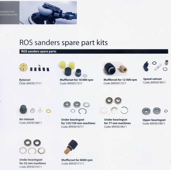 PRODUCT ROS sanders spare part kit เอ็ม เค อินดัสเทรียล ซัพพลาย จำกัด
