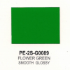 Polyester Flower Green Smooth Glossy