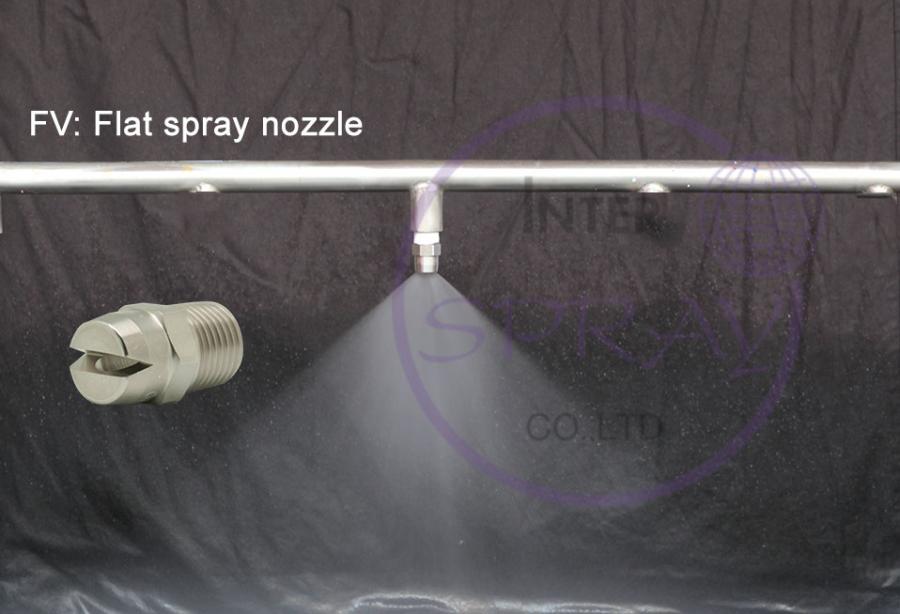 Flat spray nozzle ���������� �ᵹ������ҧ�� ��ǩմ�������Ѻ�ҹ�Ӥ������Ҵ