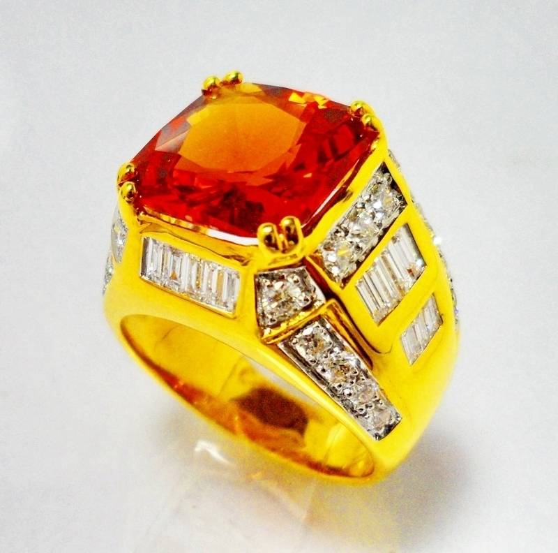 PRODUCT แหวนบุษราคัมชาย พีคเจมส์ PEAK GEMS