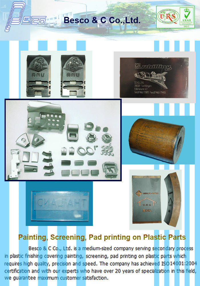 PRODUCT Painting, Screening, Pad printing on plastic parts บริษัท เบส