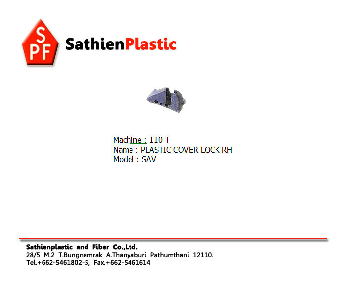 Plastic Cover Lock RH