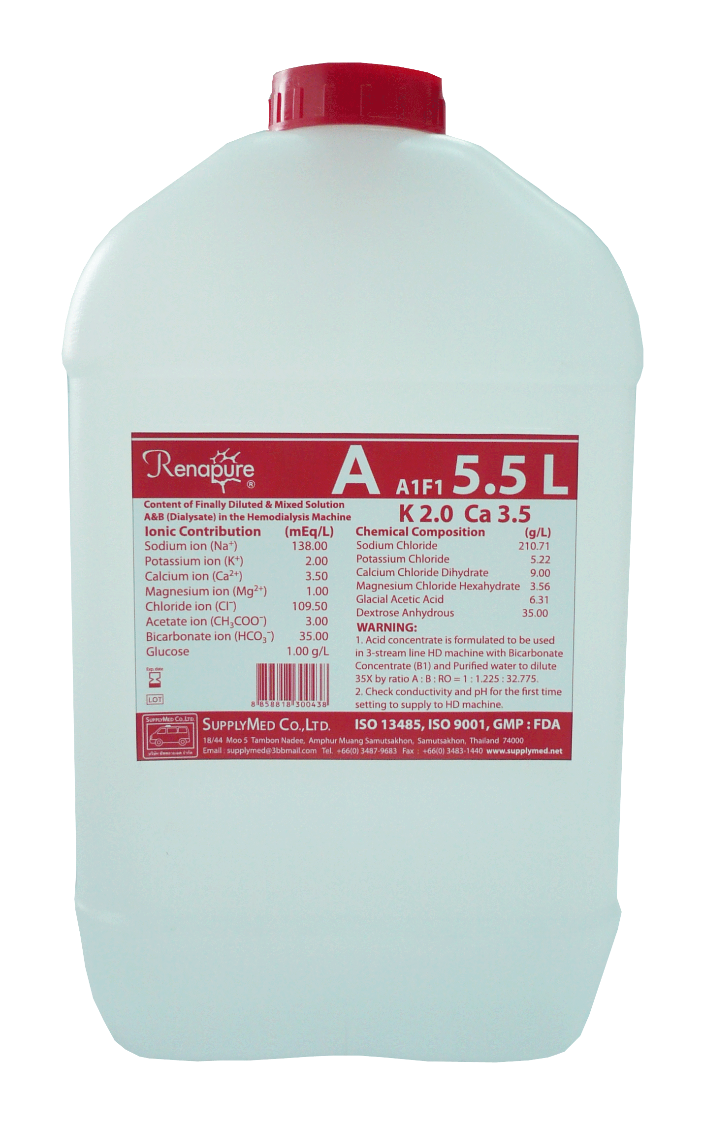 PRODUCT Dialysis Concentrate บริษัท ซัพพลายเมด จำกัด Supply Med Co.,Ltd