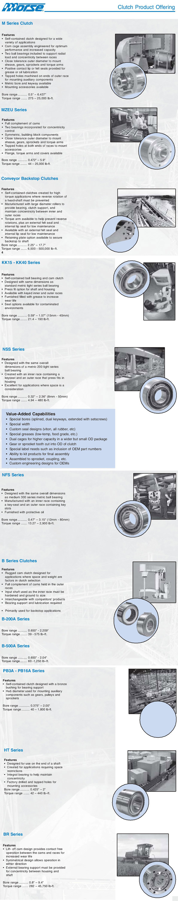 บริษัท พลวัตร จำกัด Morse Mechanical Clutches
