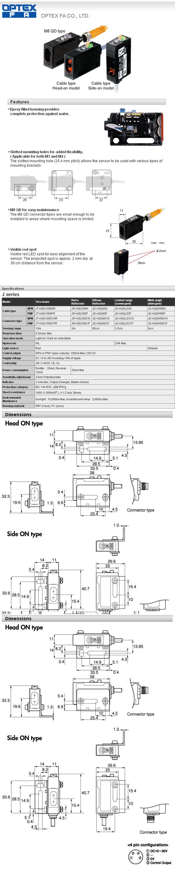 Type Photo Sensor PRODUCT Compact-Type Photo Sensor with Built-in Amplifier : บริษัท ไพรม ...