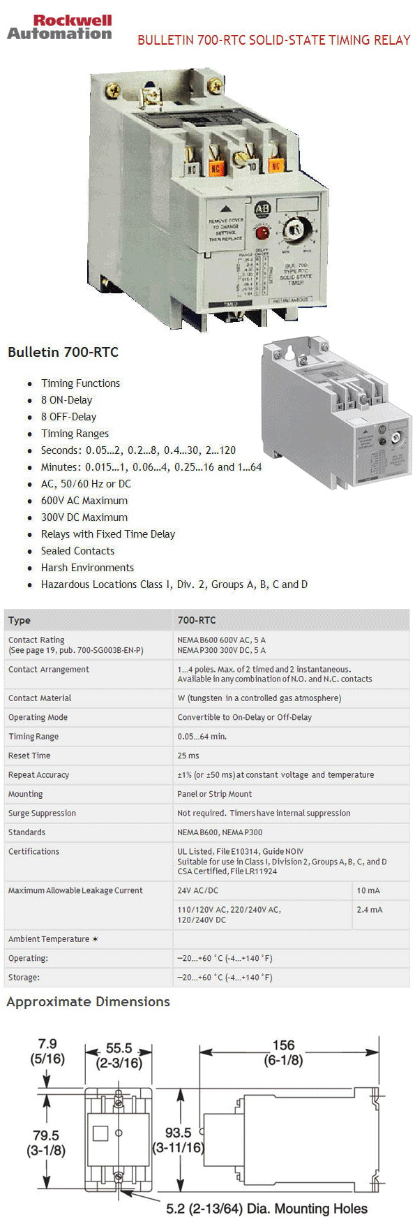 PRODUCT SolidState Timing Relay บริษัท ร็อกเวล ออโตเมชั่น จำกัด