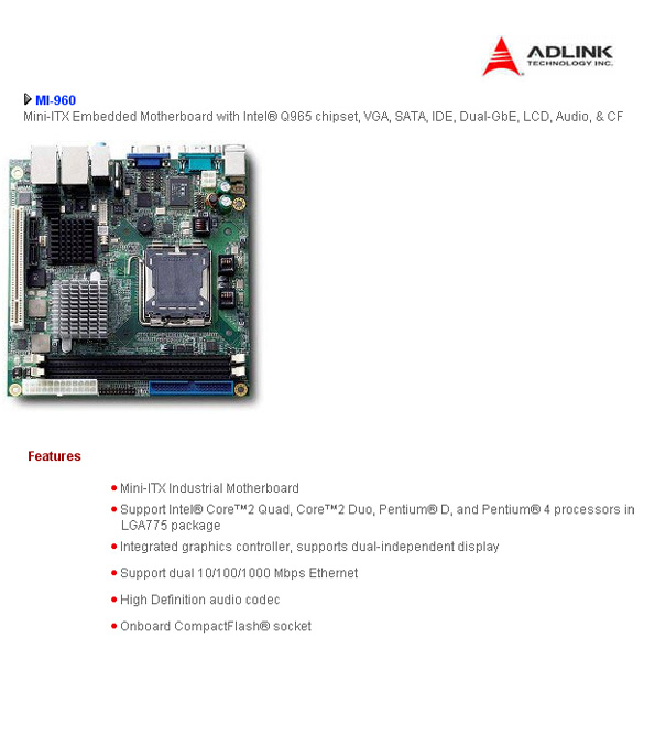 PRODUCT Mini-ITX : บริษัท ดับบลิว เจ เทคโนโลยี จำกัด | W.J.Technology ...