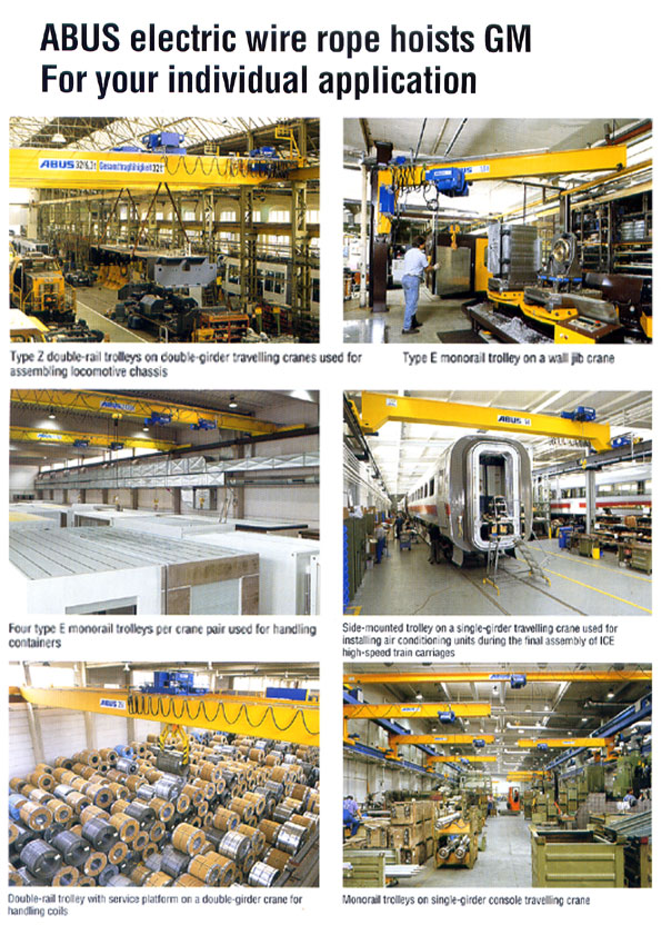 PRODUCT ABUS GM wire rope hoists for your individual application ...