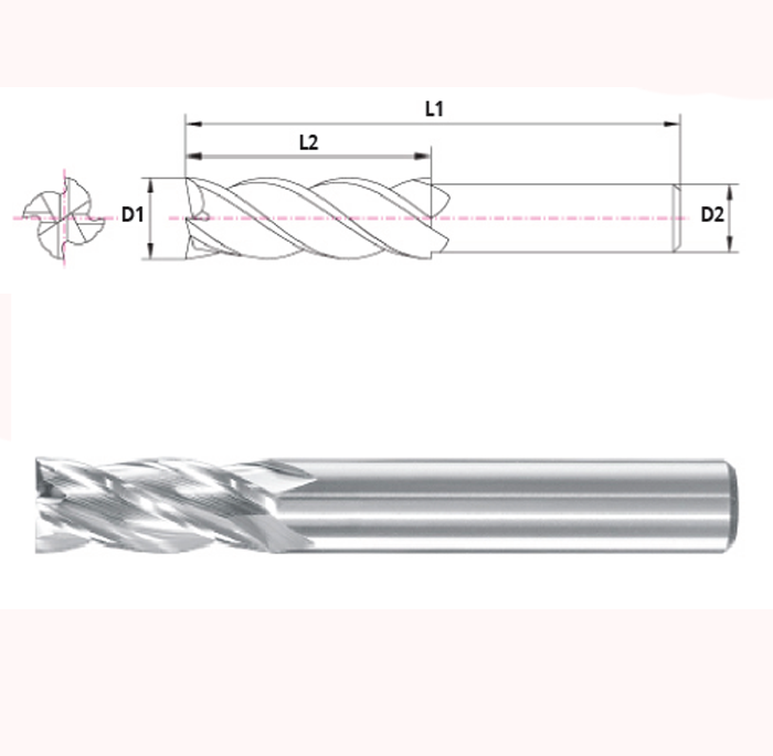 อินเตอร์ทูลไทย M2AL END MILLS 4 FLUTE STANDARD