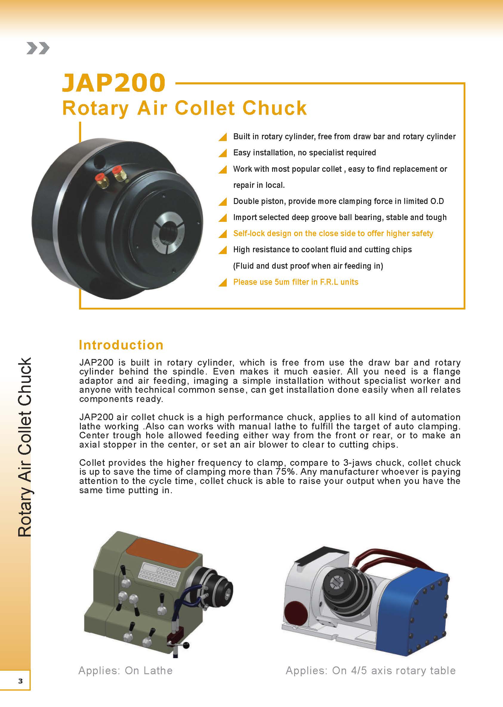 KNOWLEDGE JATO Rotary Air chuck บริษัท เมคคาทรอนิกส์ แมชชีน ทูลส์
